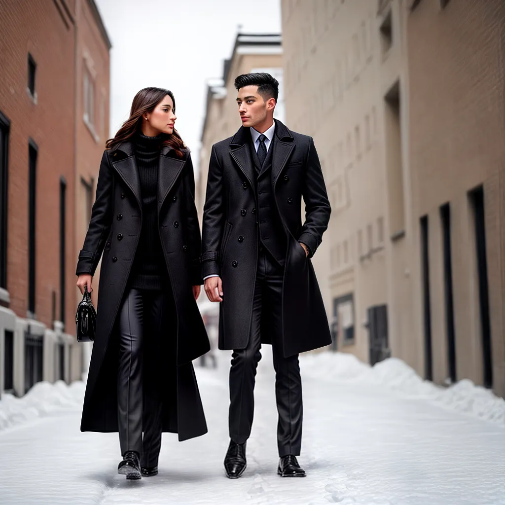 casal estiloso inverno neve casal estiloso inverno neve