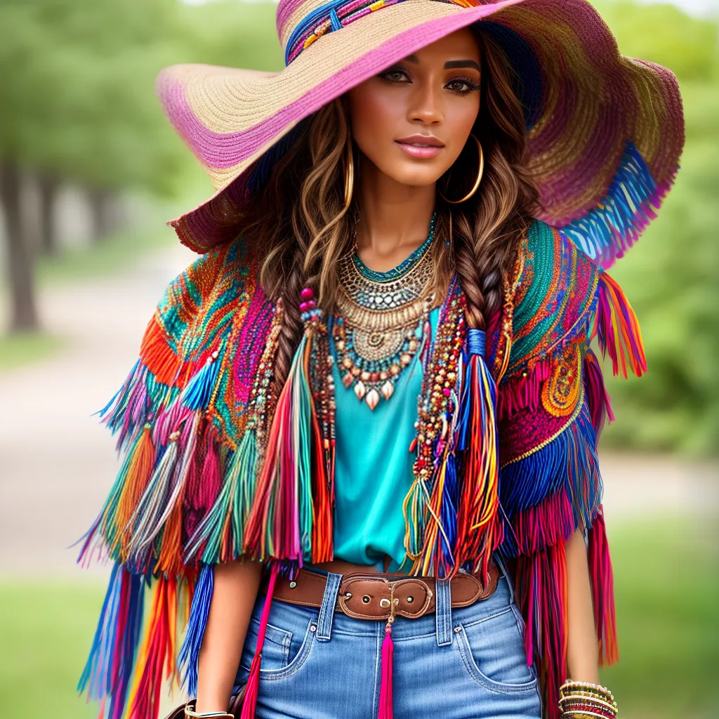 acessorios boho chapeu pulseiras bolsa brincos