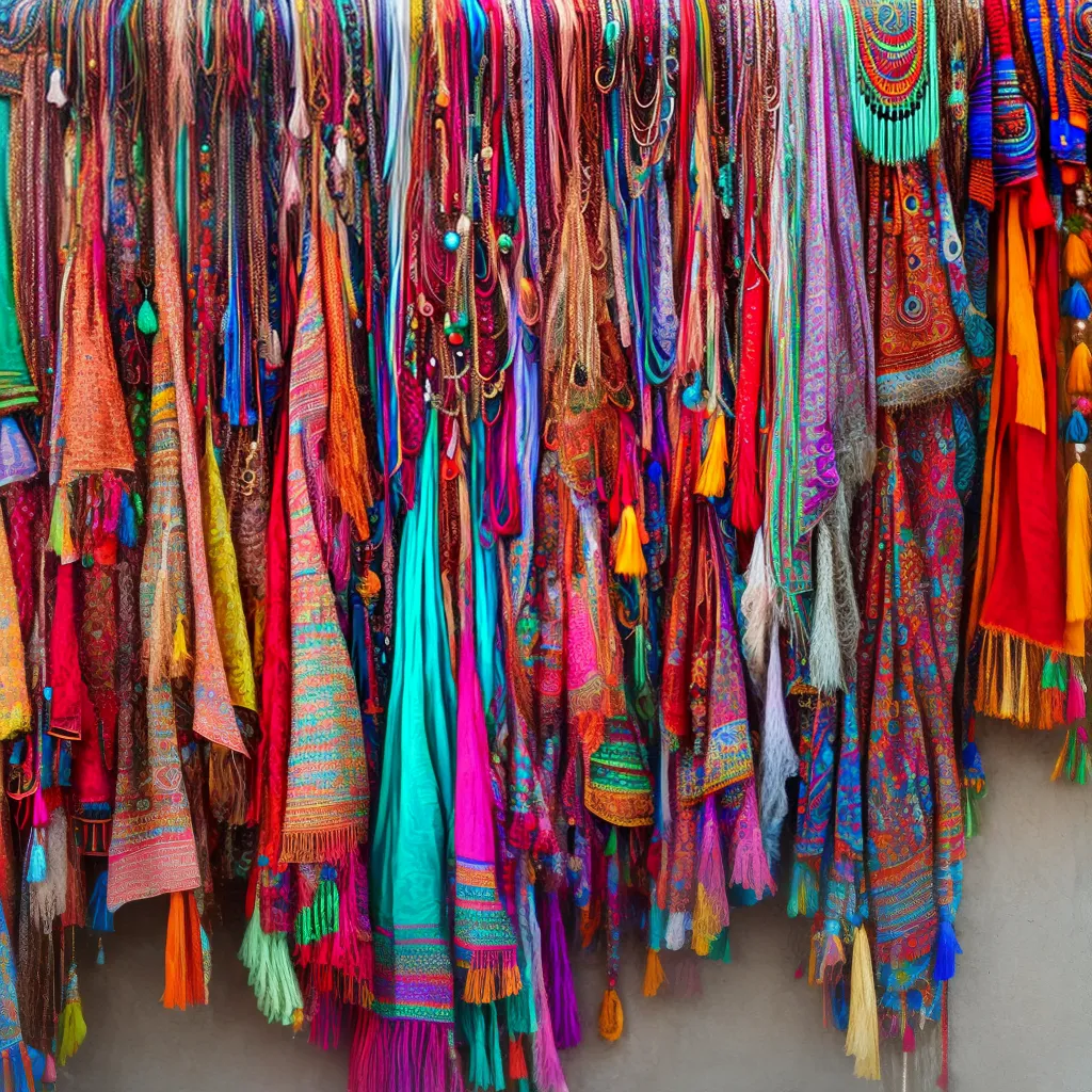 acessorios boho coloridos braceletes bolsas