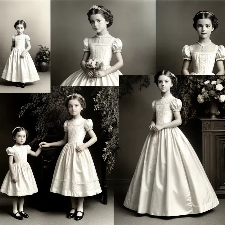 A história e evolução dos trajes de daminha de honra femininos