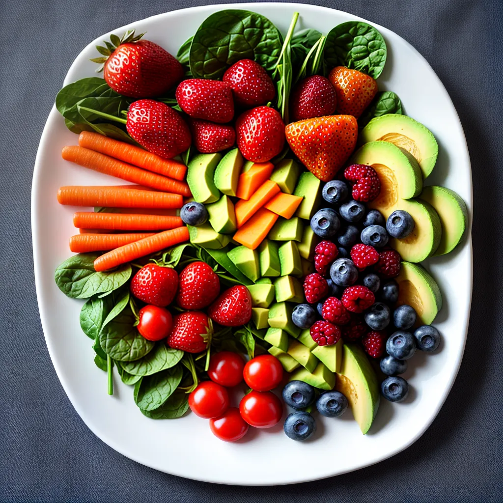 prato colorido frutas legumes bem estar prato colorido frutas legumes bem estar
