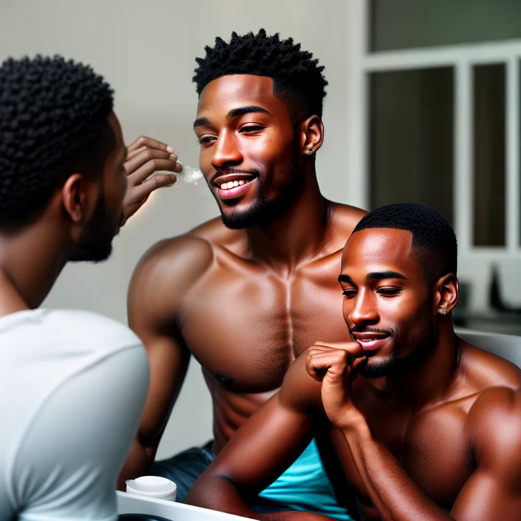 cuidados pele negra homem sorrindo