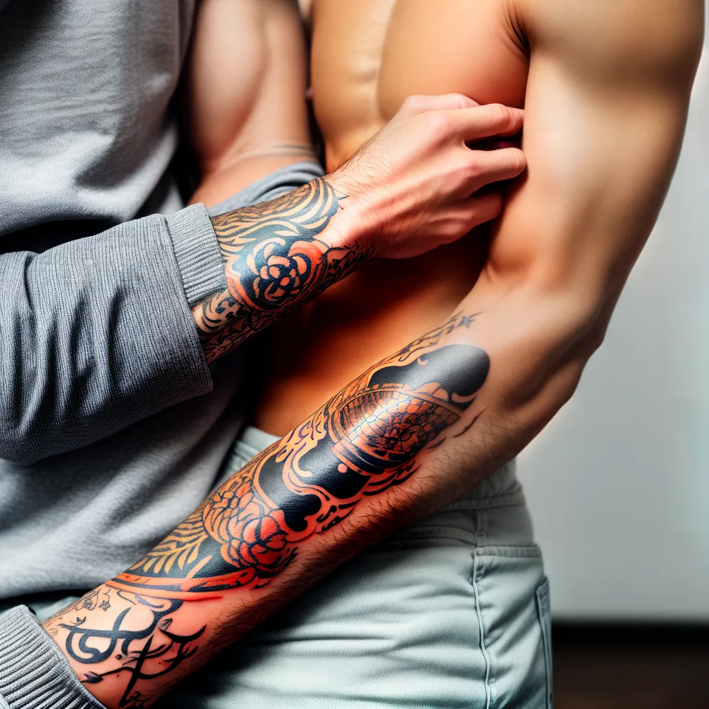 tatuagem homem braco cuidados
