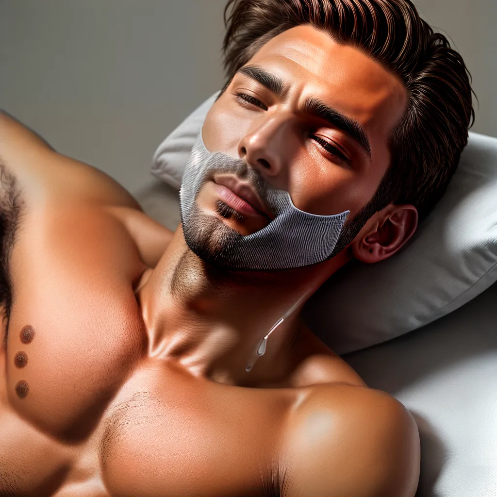 rosto homem mascara pos depilacao