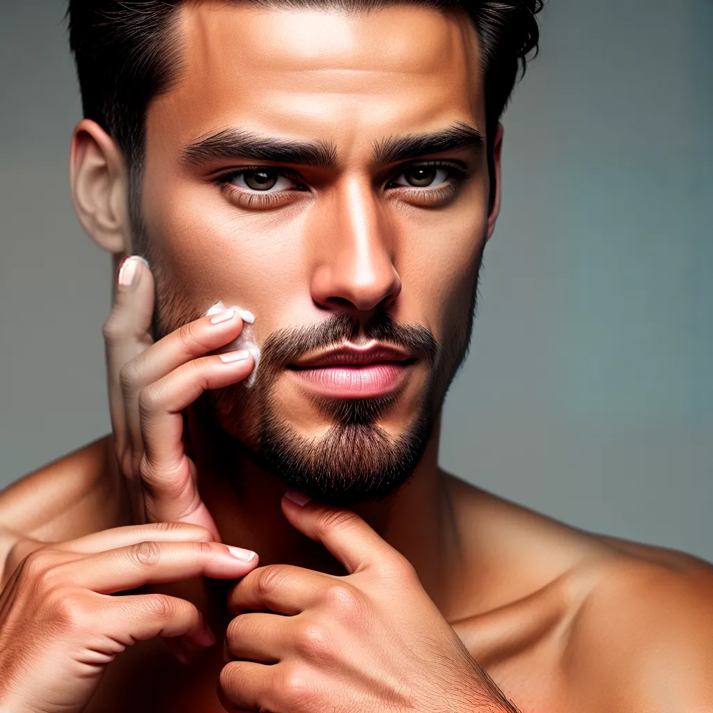 homem cuidados pele creme