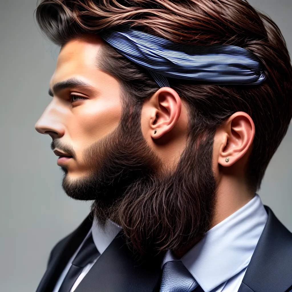 homem estiloso acessorio cabelo