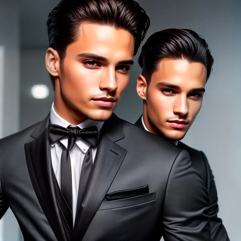 homem estiloso look elegante acessorio cabelo