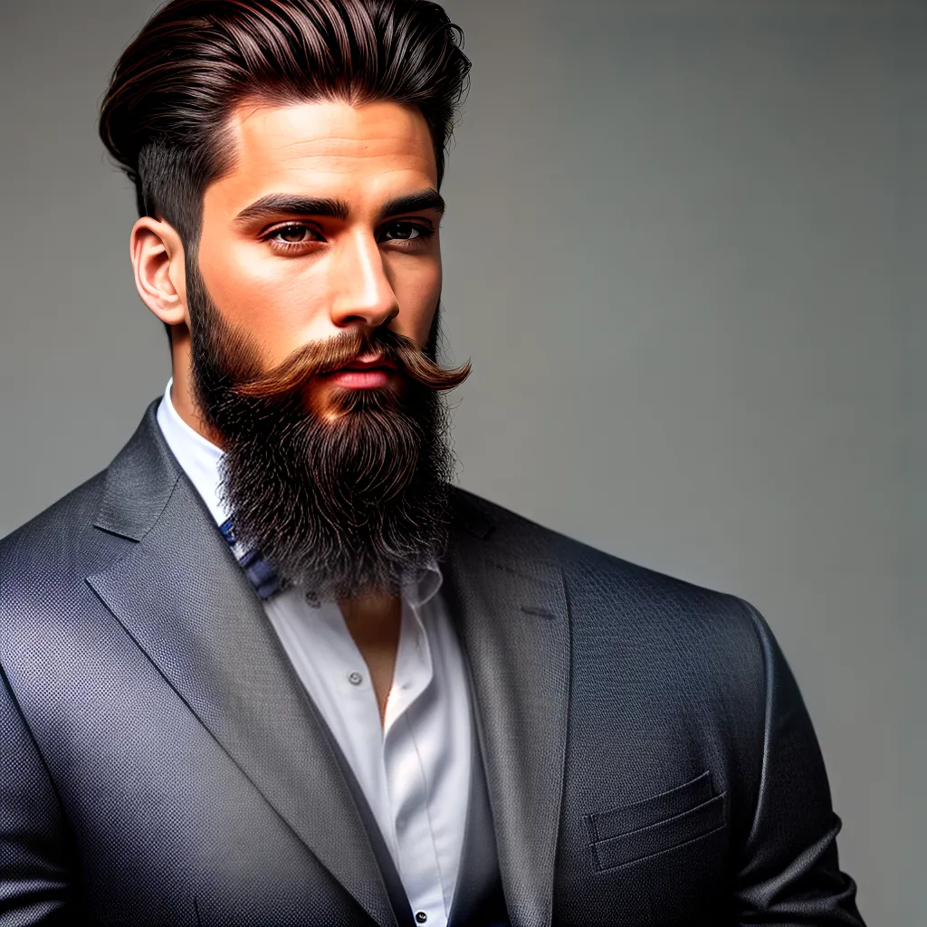 homem estiloso barba acessorio cabelo