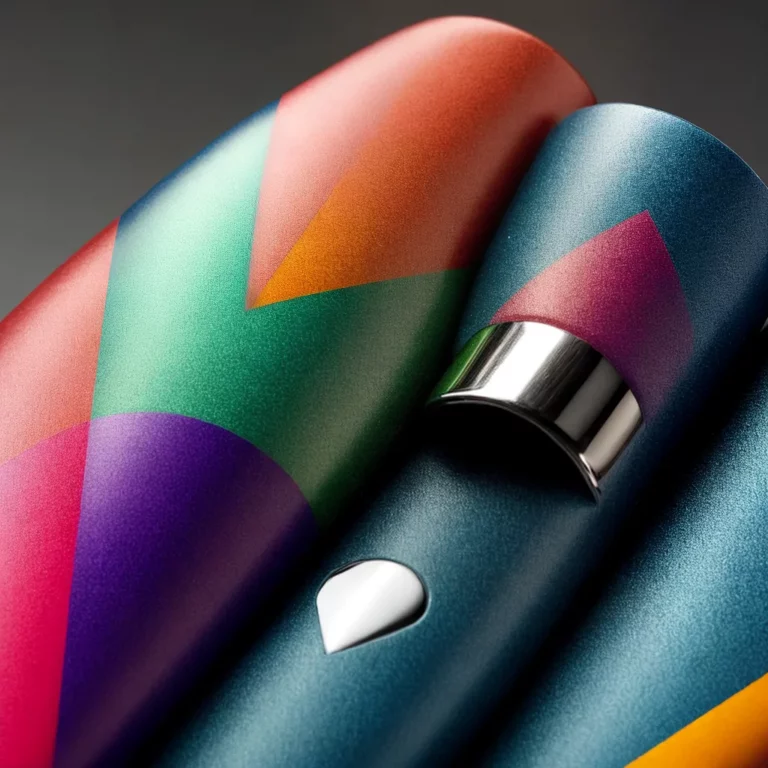 Inspire-se nos Designs Geométricos para Unhas de 2024.