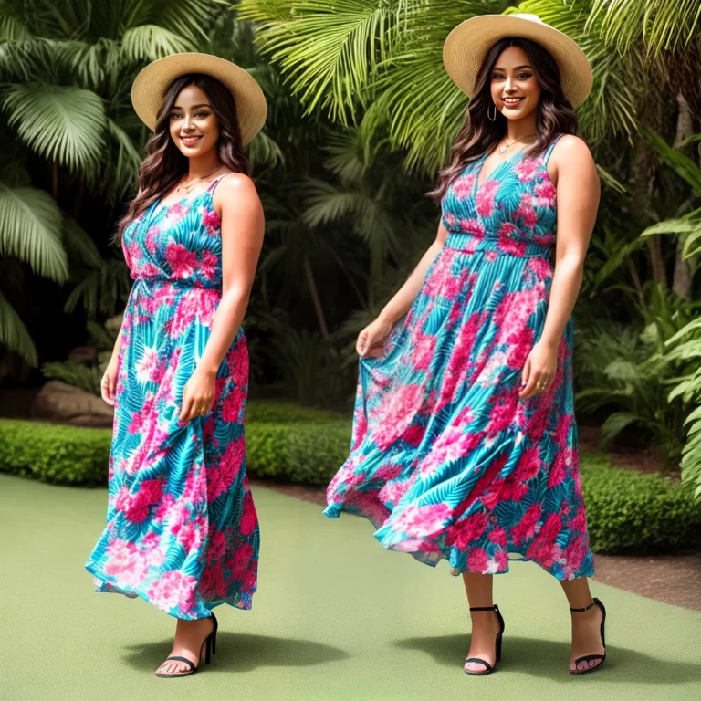 Redefina Seu Estilo de Verão com Tendências Plus Size Tropicais.