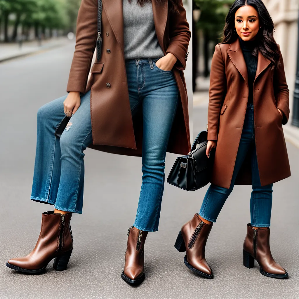 bota ankle cognac sofisticada