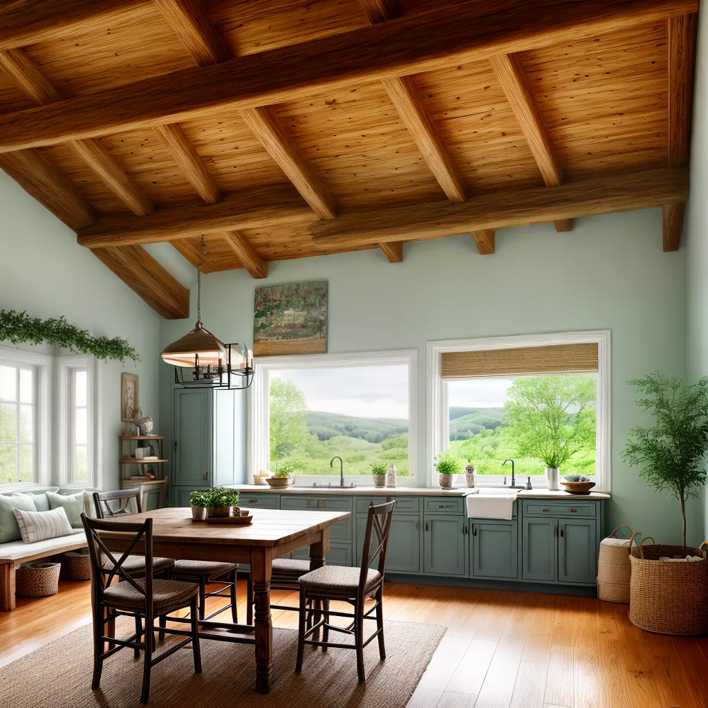 casa campo flores interior rustico