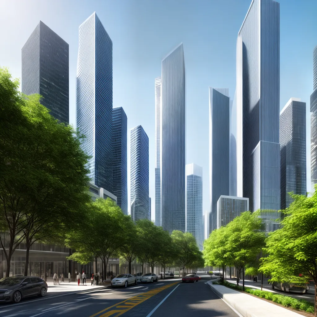 arquitetura futurista 2024 cidade jardins verticais