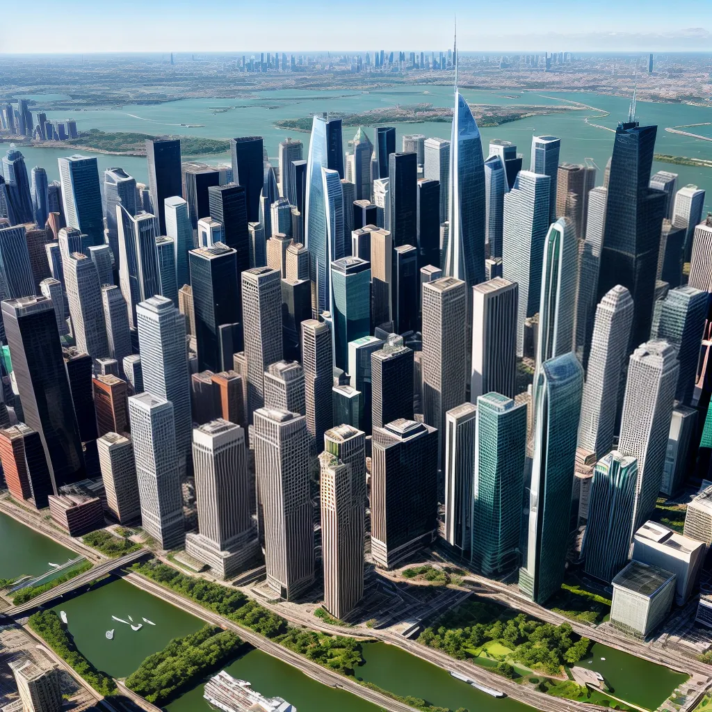 cidade futurista arquitetura inovadora