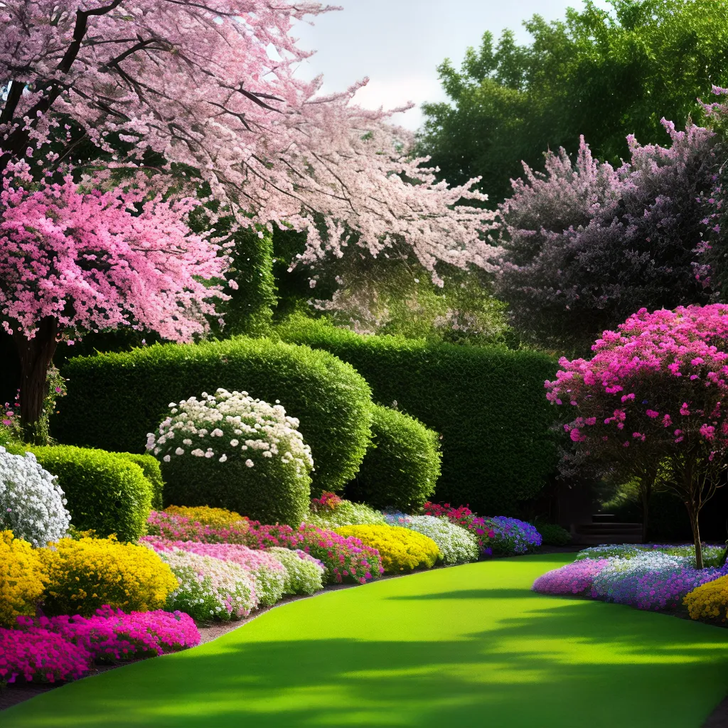 flores encantadoras jardim magico