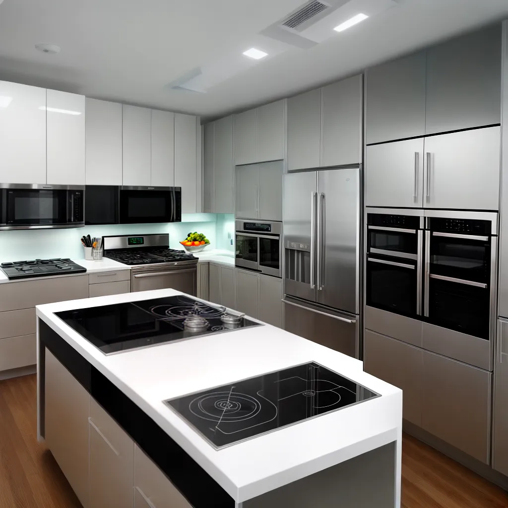 cozinha futurista aparelhos integrados holografia