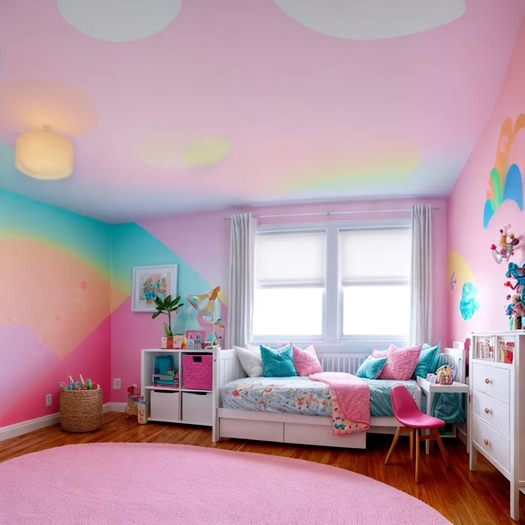 quarto infantil magico fadas unicornios