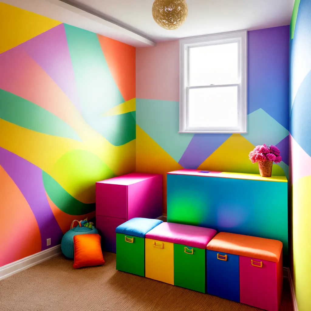 sala brincar infantil colorida alegria