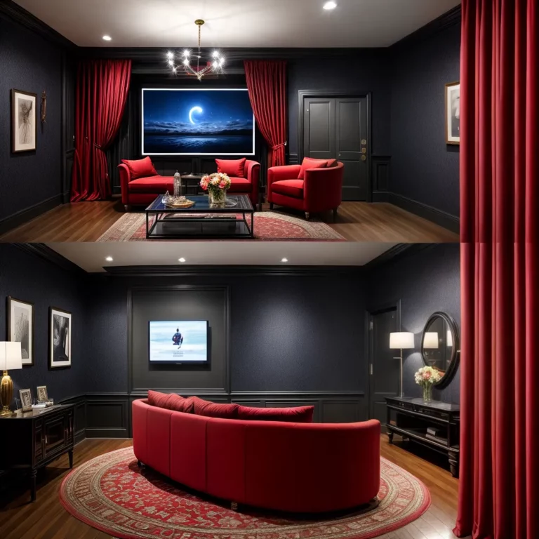 Cores que Criam Atmosfera de Cinema em Salas de Mídia!
