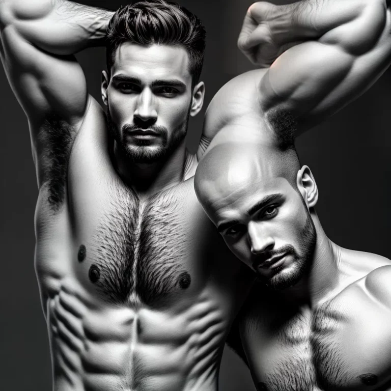 Beleza masculina e ioga aérea