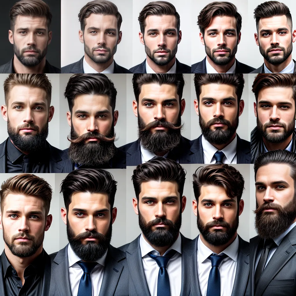 estilos barba homens variedade estilos barba homens variedade