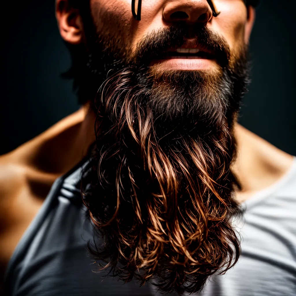 barba detalhes texturas luz sombra