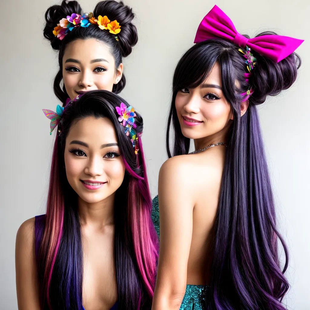 menina sorridente espelho acessorios cabelo 1