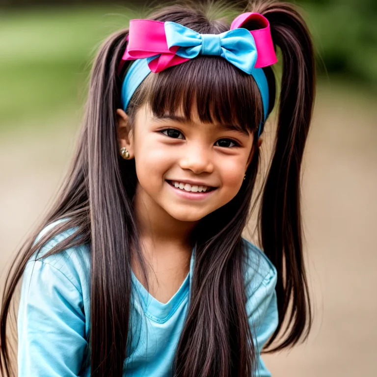Penteados para crianças com cabelo liso