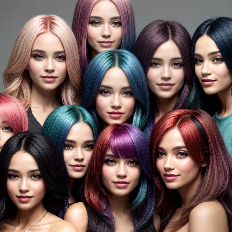 Penteados para crianças com cabelo tingido