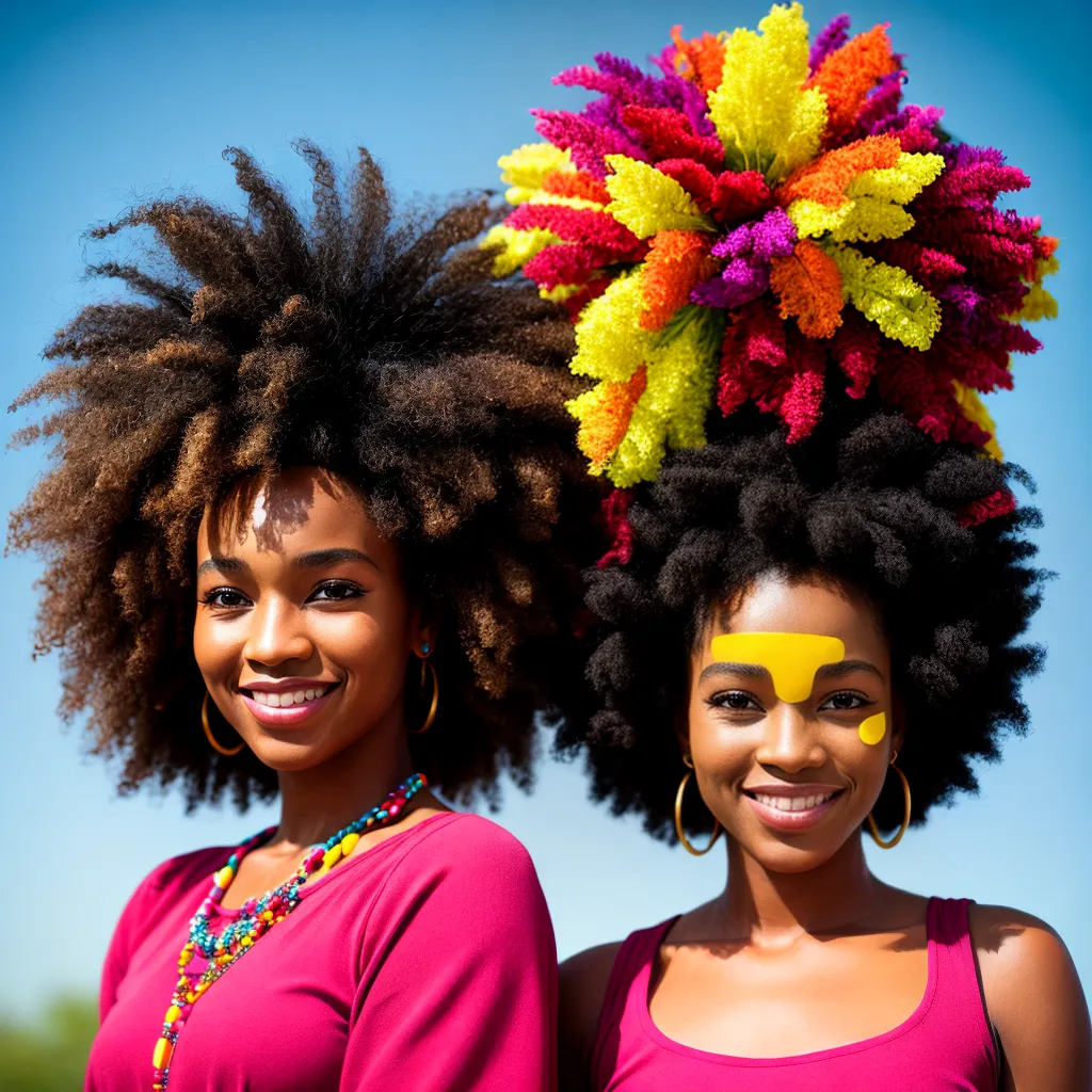 menina afro sorriso beleza natural