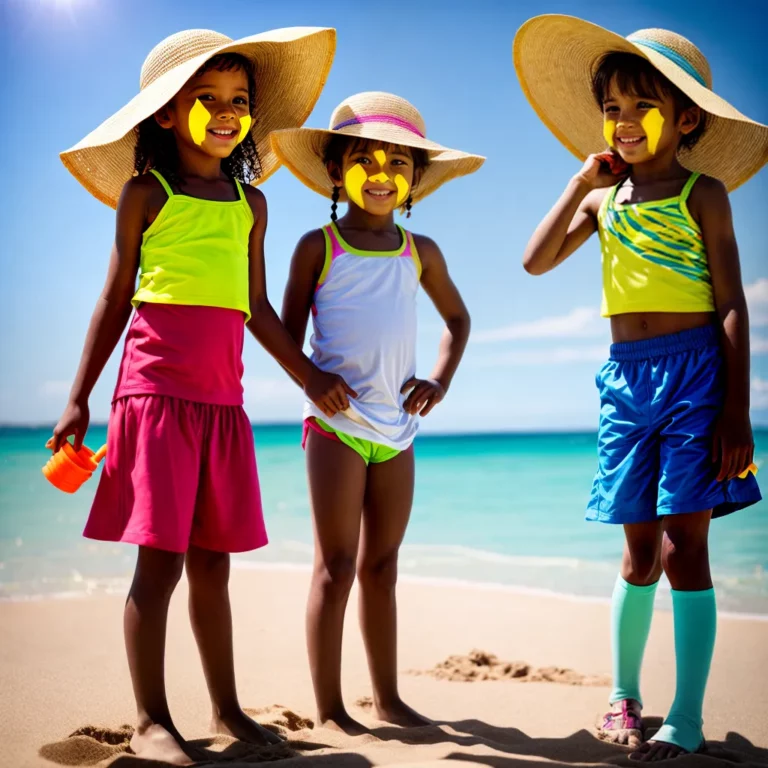 Cuidados com o cabelo infantil na praia