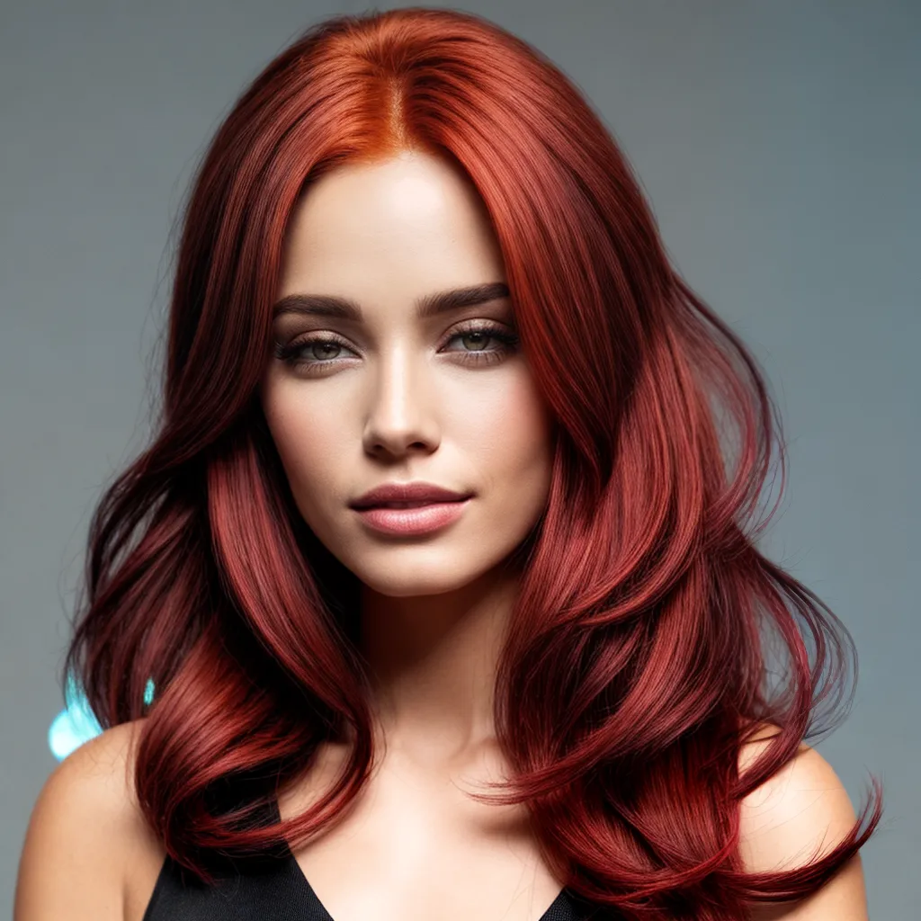 cabelo vermelho vibrante