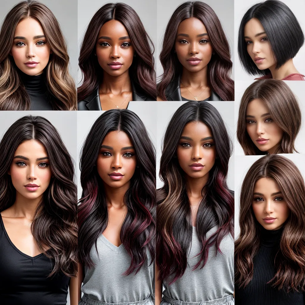 Tendências de cores de cabelo para morenas