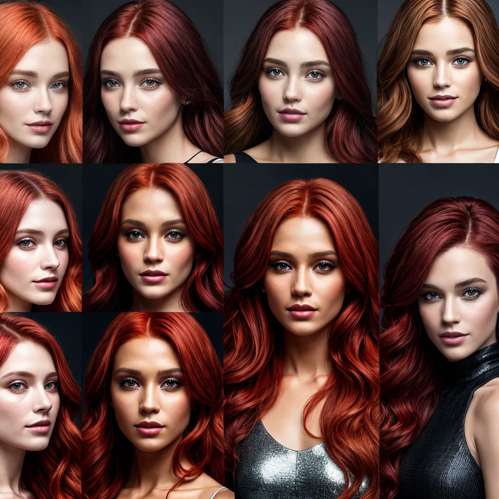 tons vermelhos cabelo cobre cereja tons vermelhos cabelo cobre cereja