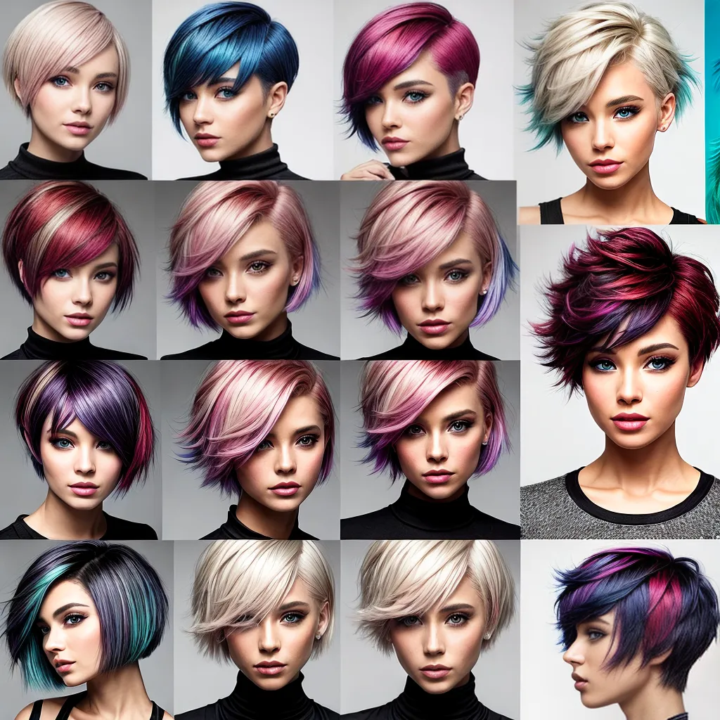 Cores de cabelo para cabelos curtos