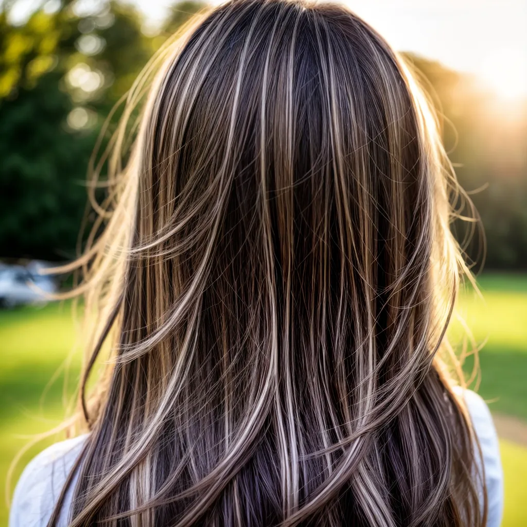 cabelo mulher destaque dourado