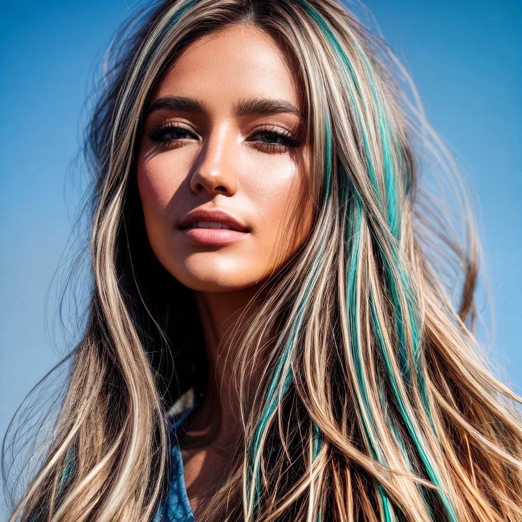 cabelo dourado destaque sol