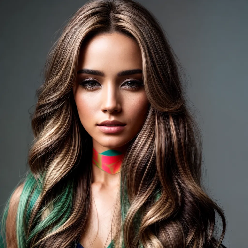 cabelo dourado destaque mulher