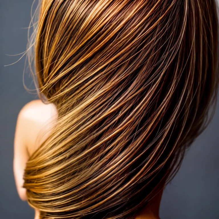 Cabelo com mechas em tons de olho-de-tigre