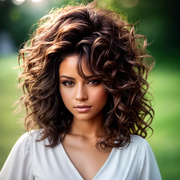 Cabelo com mechas em tons de selenita
