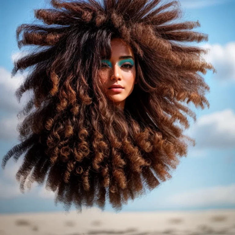 Cabelo com mechas em tons de aragonita