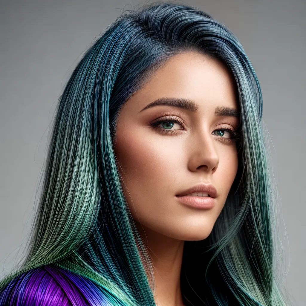 Cabelo com mechas em tons de apatita