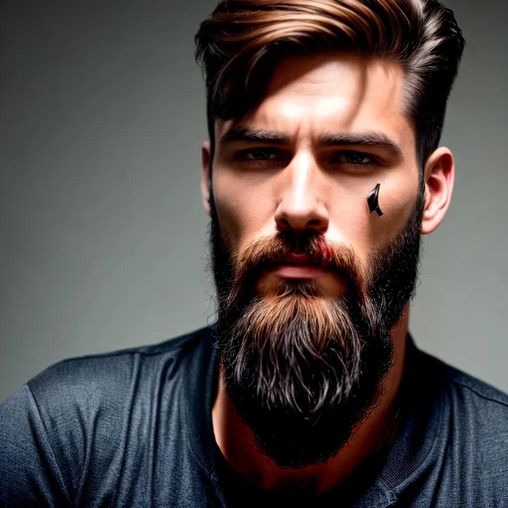 barba estilosa homem cabelo corte