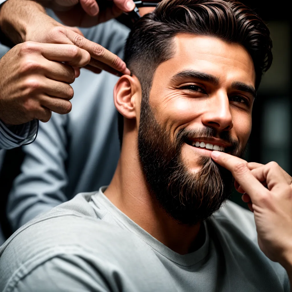 corte cabelo fino barbeiro sorriso