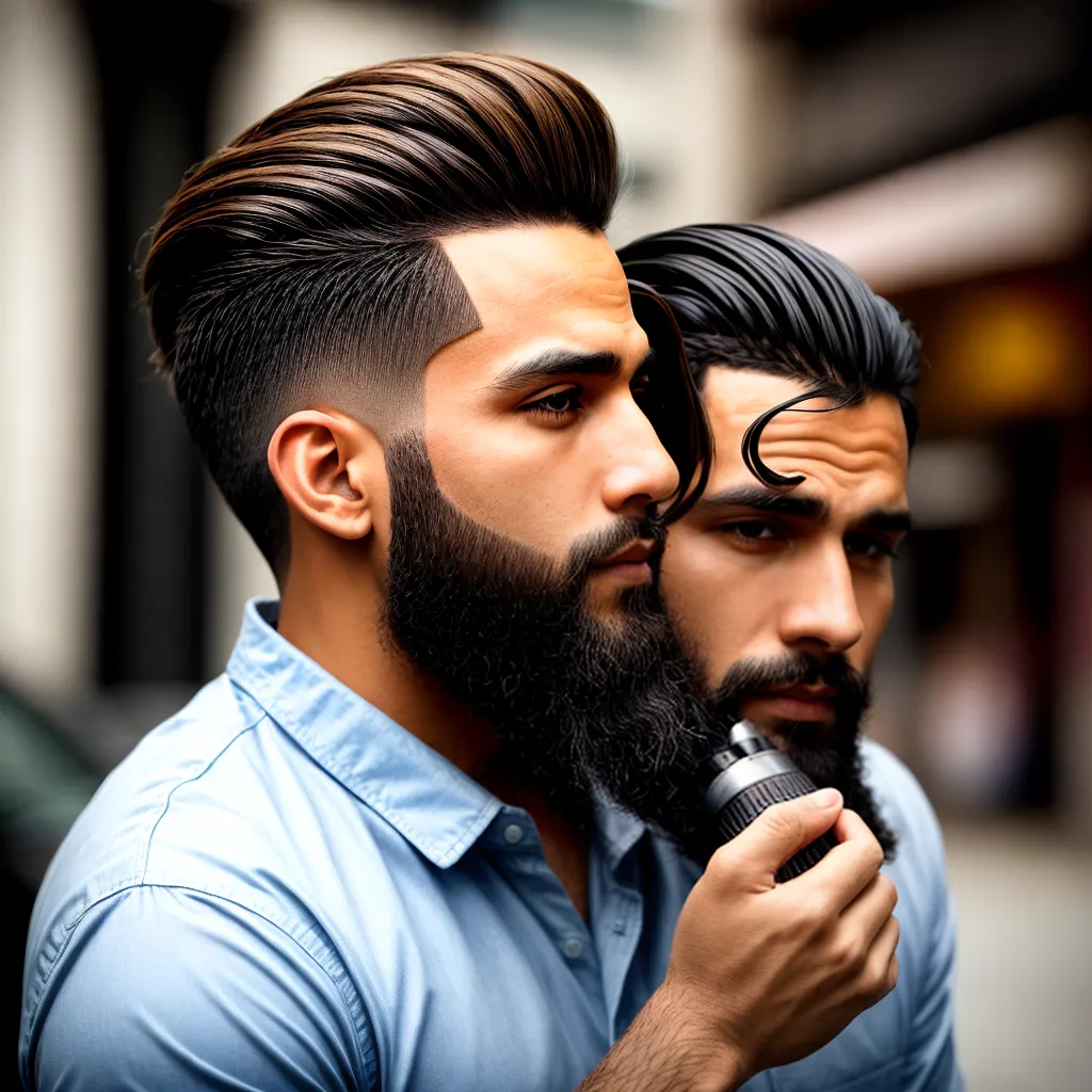 corte moderno homem barbeiro corte moderno homem barbeiro