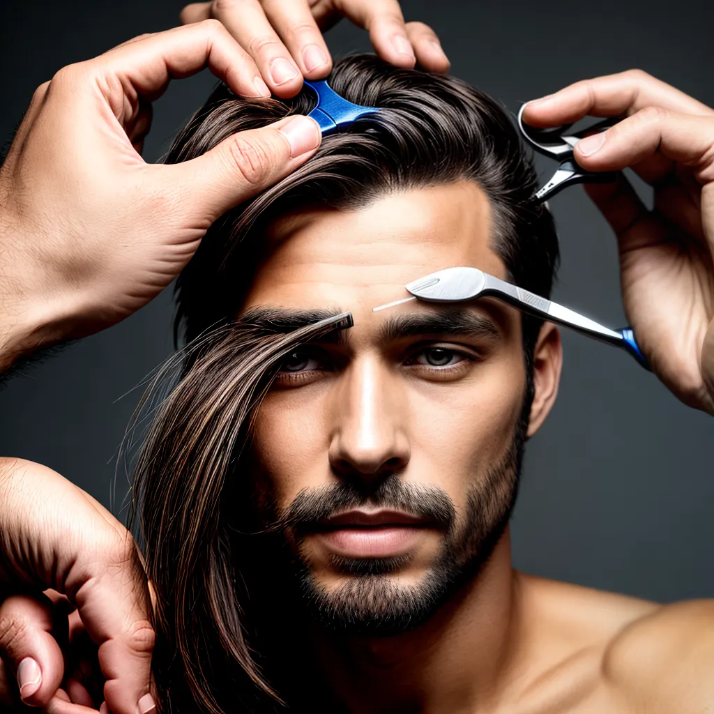 corte preciso cabelo masculino