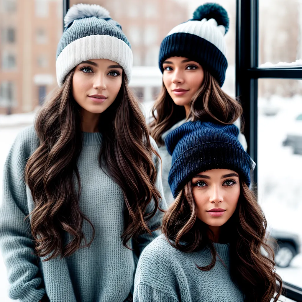 mulher cabelo ondulado inverno