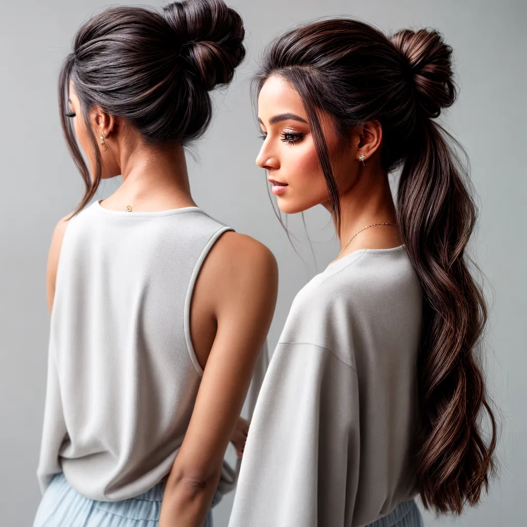 mulher cabelo solto mirror coque chic