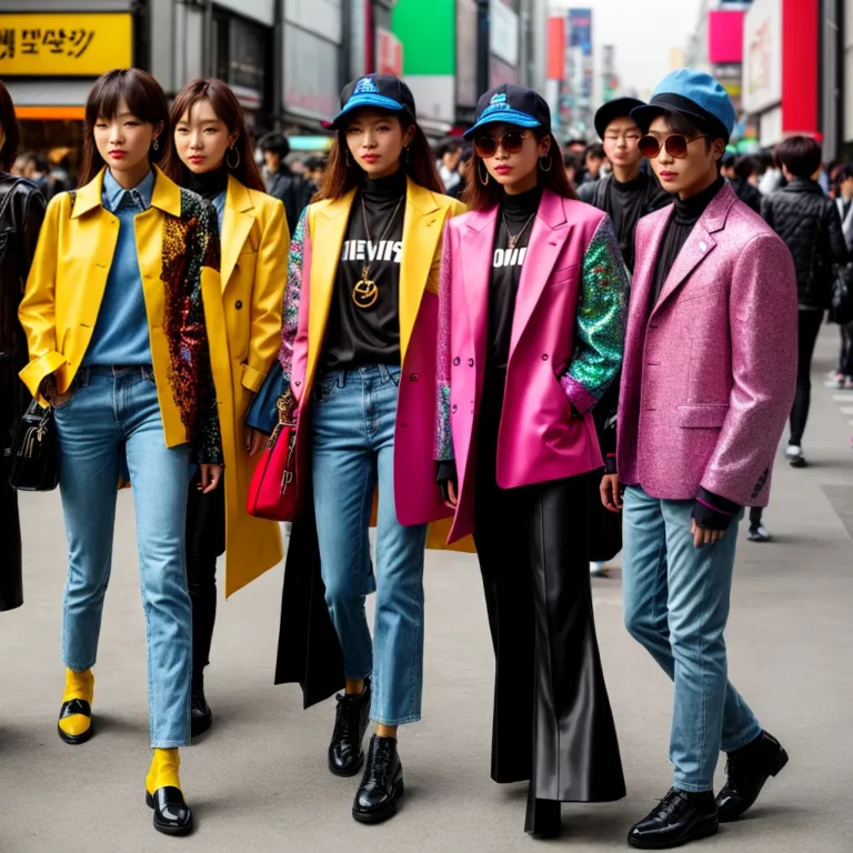 Jaquetas na moda de rua de Seul