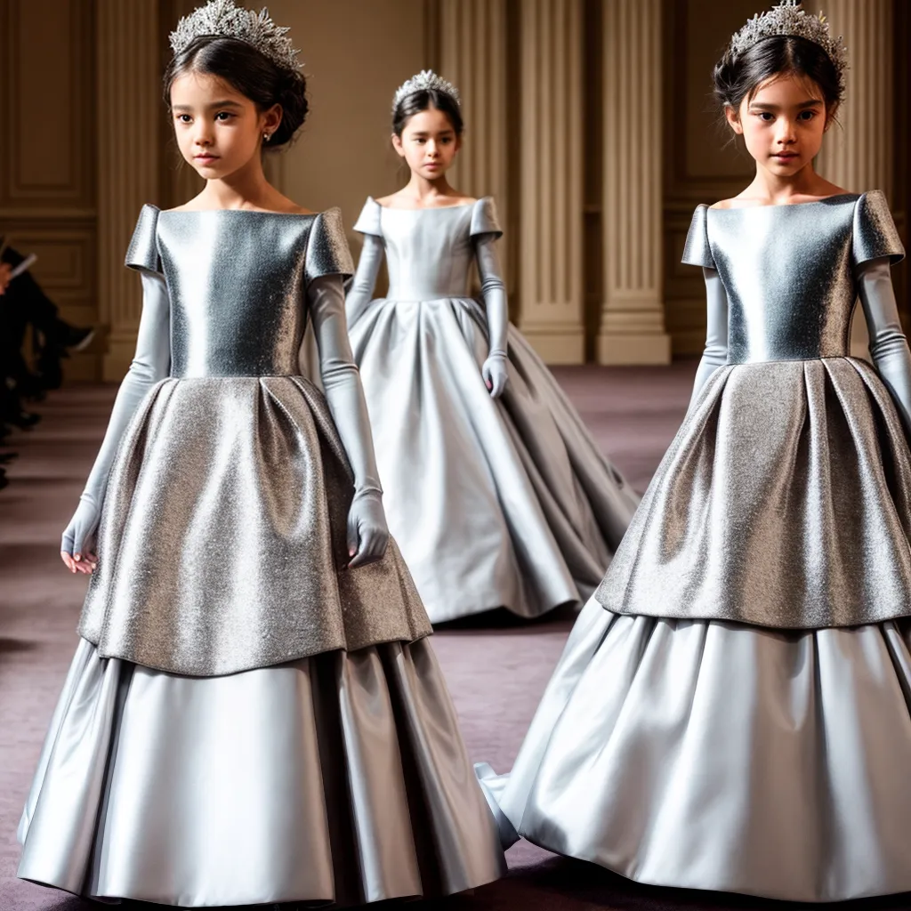 menina haute couture passarela